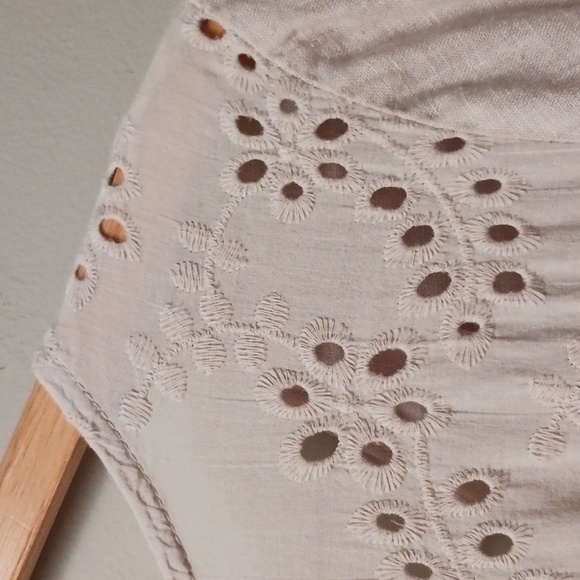 LUNGO L'ARNO Linen Beige Button Down  Top Size M - Picture 11 of 11